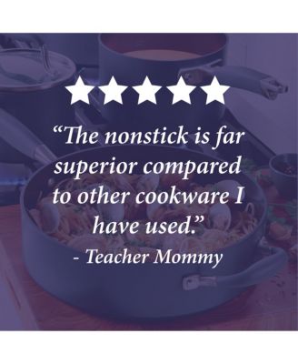 Advanced Home Hard-Anodized Nonstick 4.5-Qt. Tapered Saucepot