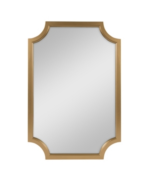 Kate And Laurel Hogan Framed Scallop Wall Mirror - 24" X 36" In Gold