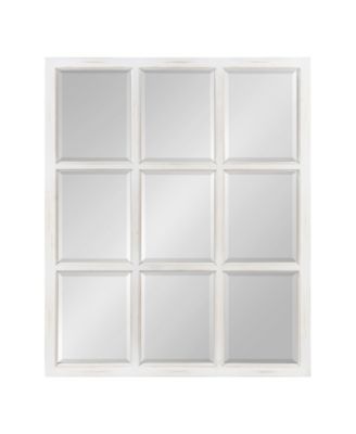 Hogan 9 Windowpane Wood Wall Mirror - 26" x 32"