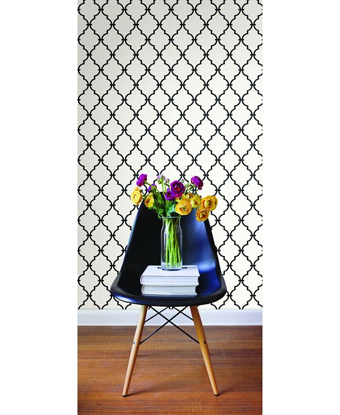 York Wallcoverings Modern Trellis Peel and Stick Wallpaper Macy's