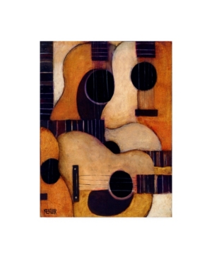 Trademark Global Daniel Patrick Kessler Guitars Collage Canvas Art In Multi