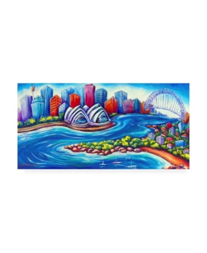 Trademark Global Deborah Broughton Tourist Sydney Harbpan Canvas Art In Multi