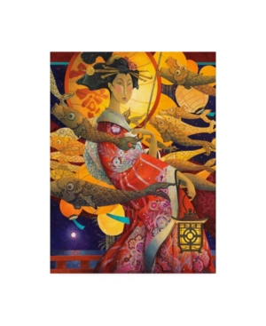 Trademark Global David Galchutt The Evening Stroll Canvas Art In Multi