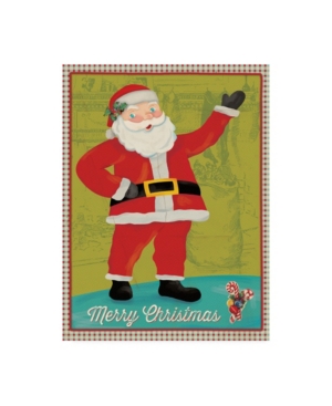 Trademark Global Holli Conger Retro Christmas 1 Canvas Art In Multi