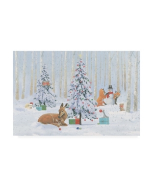 Trademark Global Emily Adams Christmas Critters Bright I Canvas Art In Multi
