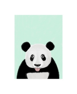 Trademark Global Barruf Cute Panda Canvas Art In Multi