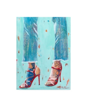Trademark Global Pamela K. Beer Red Heels Canvas Art In Multi