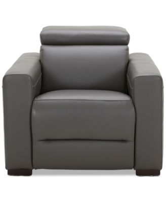 Nevio 39" Leather Power Recliner with Rachet Headrest