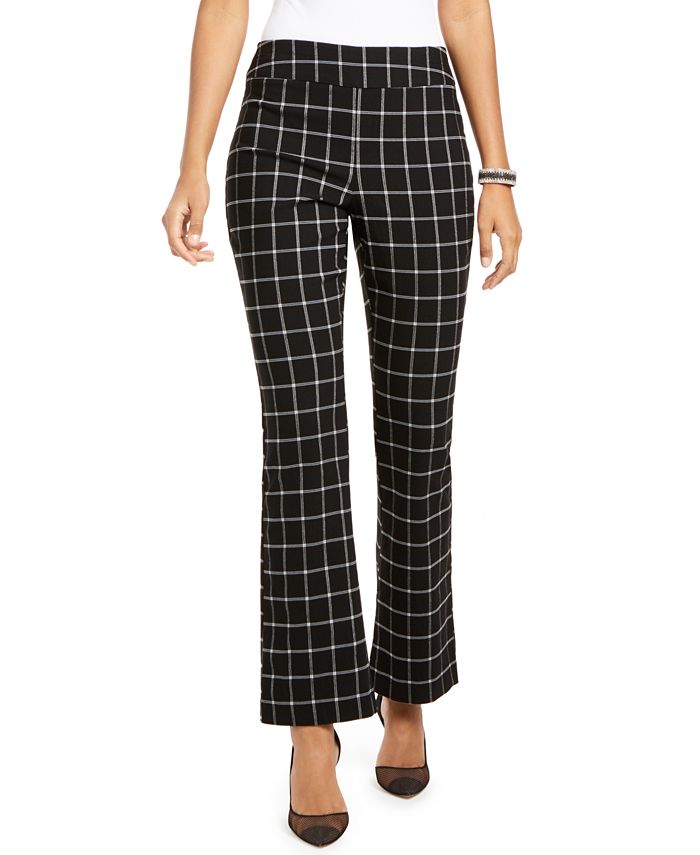 INC International Concepts INC Windowpane Bootcut Pants, Created for