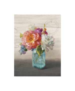 Trademark Global Danhui Nai French Cottage Bouquet I Crop Canvas Art In Multi