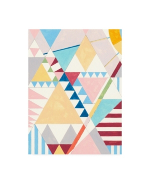 Trademark Global Nikki Galapon Triangles And Pyramids I Canvas Art In Multi
