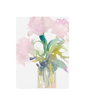 Trademark Global Samuel Dixon Pink Flowers In Vase Canvas Art In Multi