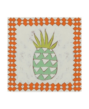 Trademark Global Chariklia Zarris Pineapple Vacation I Canvas Art In Multi