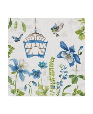 Lisa Audit Blue and Green Garden Iv Canvas Art - 15