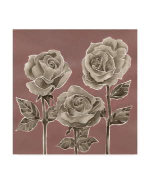 Trademark Global Grace Popp Marsala Roses I Canvas Art In Multi