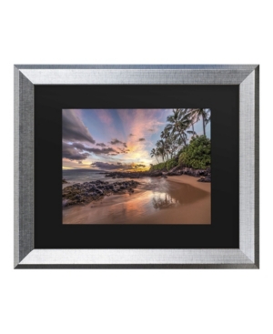 Trademark Global Pierre Leclerc Hawaiian Sunset Wonder Matted Framed Art In Multi