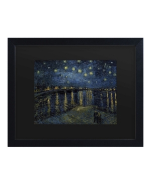 Trademark Global Vincent Van Gogh The Starry Night Ii Matted Framed Art In Multi