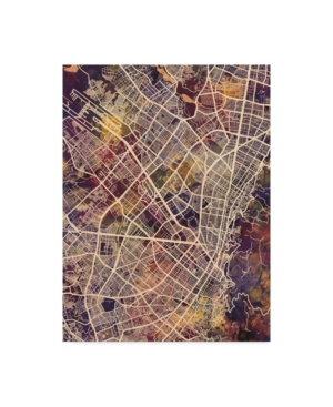 Trademark Global Michael Tompsett Bogota Colombia City Map Ii Canvas Art In Multi