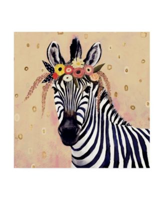 Trademark Global Victoria Borges Klimt Zebra II Canvas Art - 15" x 20"