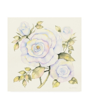 Trademark Global Kathleen Parr Mckenna Roses In White Canvas Art In Multi