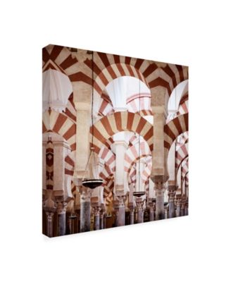 Trademark Global Philippe Hugonnard Made in Spain 3 Columns Mosque Cathedral of Cordoba Canvas Art - 15.5" x 21"