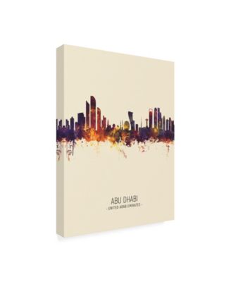 Trademark Global Michael Tompsett Abu Dhabi Skyline Portrait III Canvas Art - 15.5" x 21"