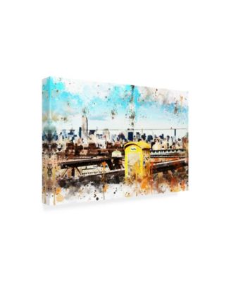 Trademark Global Philippe Hugonnard NYC Watercolor Collection - Letter Box Canvas Art - 15.5" x 21"