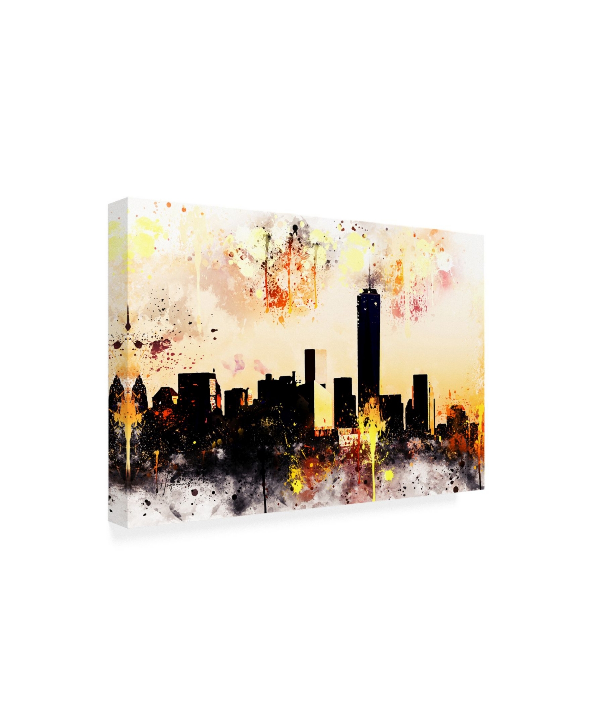 Philippe Hugonnard Nyc Watercolor Collection - Shadows and Lights Canvas Art -