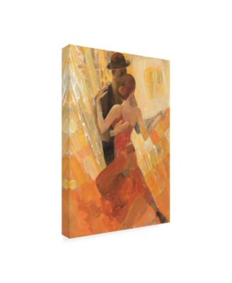 Albena Hristova Tango Dancers Canvas Art - 36.5" x 48"