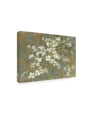 Danhui Nai Dogwood in Spring Crop Canvas Art - 36.5" x 48"