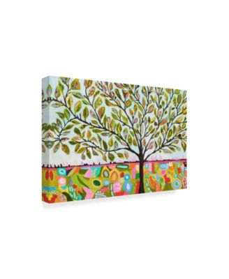 Trademark Global Karen Fields Tree Abstract Canvas Art - 20" x 25"