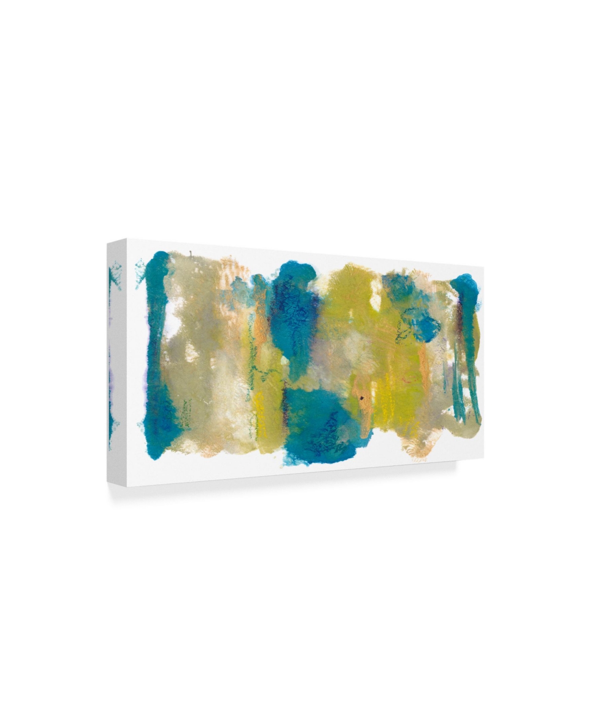Joyce Combs Teal and Scribbles Ii Canvas Art -