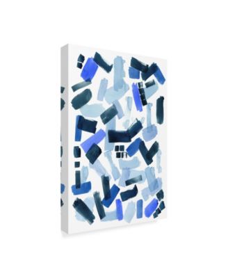 Trademark Global Grace Popp Cerulean Strokes I Canvas Art - 20" x 25"