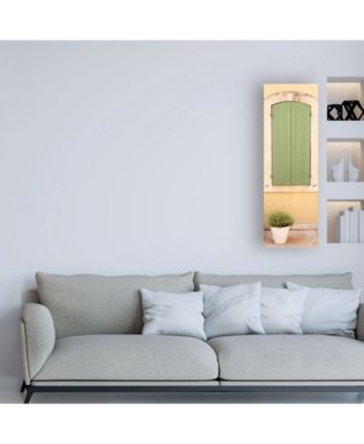 Trademark Global Philippe Hugonnard France Provence 2 Provencal Green Window Canvas Art - 27" x 33.5"