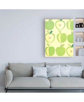 Trademark Global Pablo Esteban Rows of Green Apples Canvas Art - 15.5" x 21"