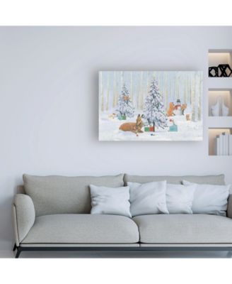 Emily Adams Christmas Critters Bright I Canvas Art - 27" x 33.5"