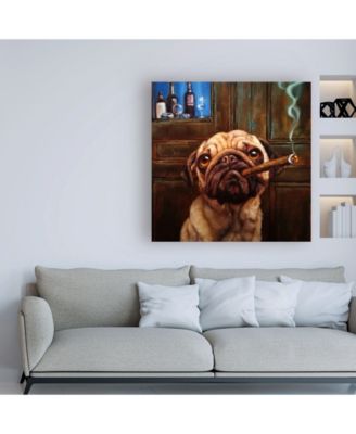 Trademark Global Lucia Hefferna Uptown Pug Canvas Art - 15.5" x 21"