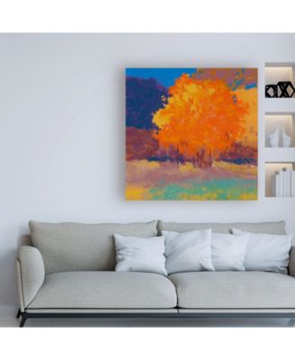 Trademark Global Mike Kell Orange Maple Trees Canvas Art - 15.5" x 21"