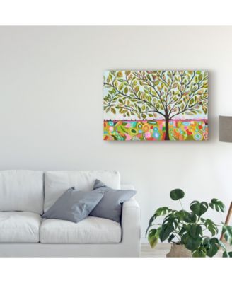 Trademark Global Karen Fields Tree Abstract Canvas Art - 20" x 25"