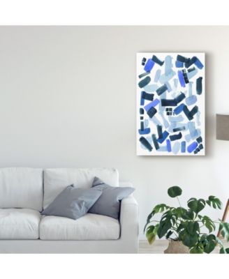 Trademark Global Grace Popp Cerulean Strokes I Canvas Art - 20" x 25"