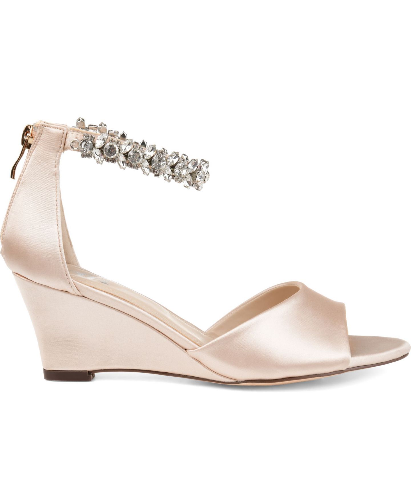 Женские сандалии Journee Collection Connor Evening Demi Wedge, цвет: Кремовый — фото 2