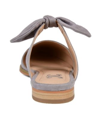 Women's Telulah Wide Width Bow Slip On Flat Mules