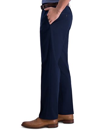 Haggar Men's Premium No Iron Khaki Straight Fit & Slim Fit Flat Front  Casual Pant, British Khaki, 30W / 30L : : Fashion