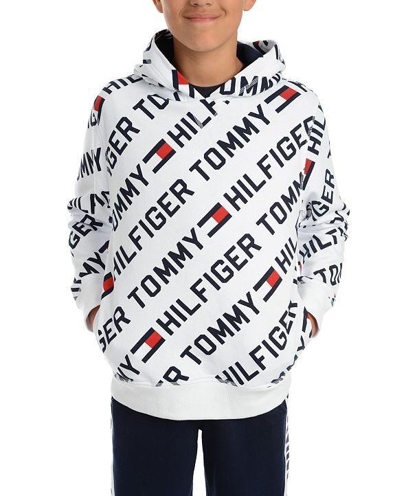tommy hilfiger logo flex hoodie