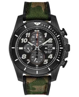 Citizen - Men's Chronograph Promaster Tough Camouflage Fabric Strap Watch 44mm