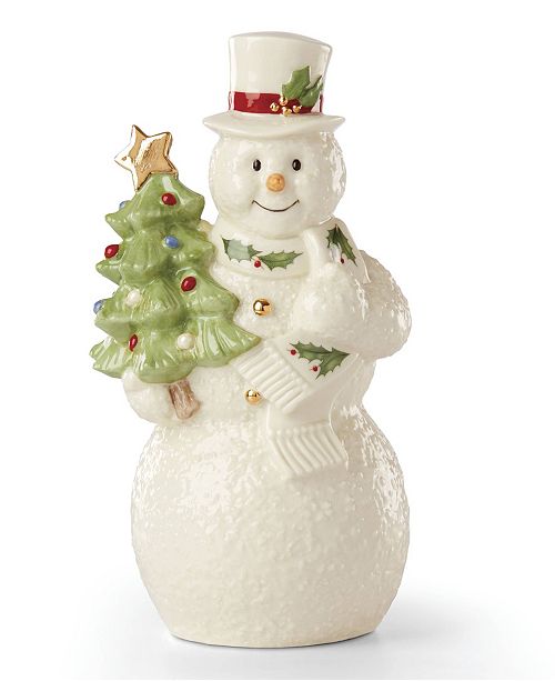Lenox Snowman with Tree Figurine & Reviews Holiday Figurines Home