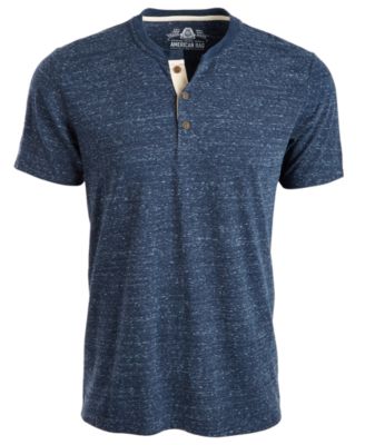 American Rag - Men's Heathered Short-Sleeve Henley