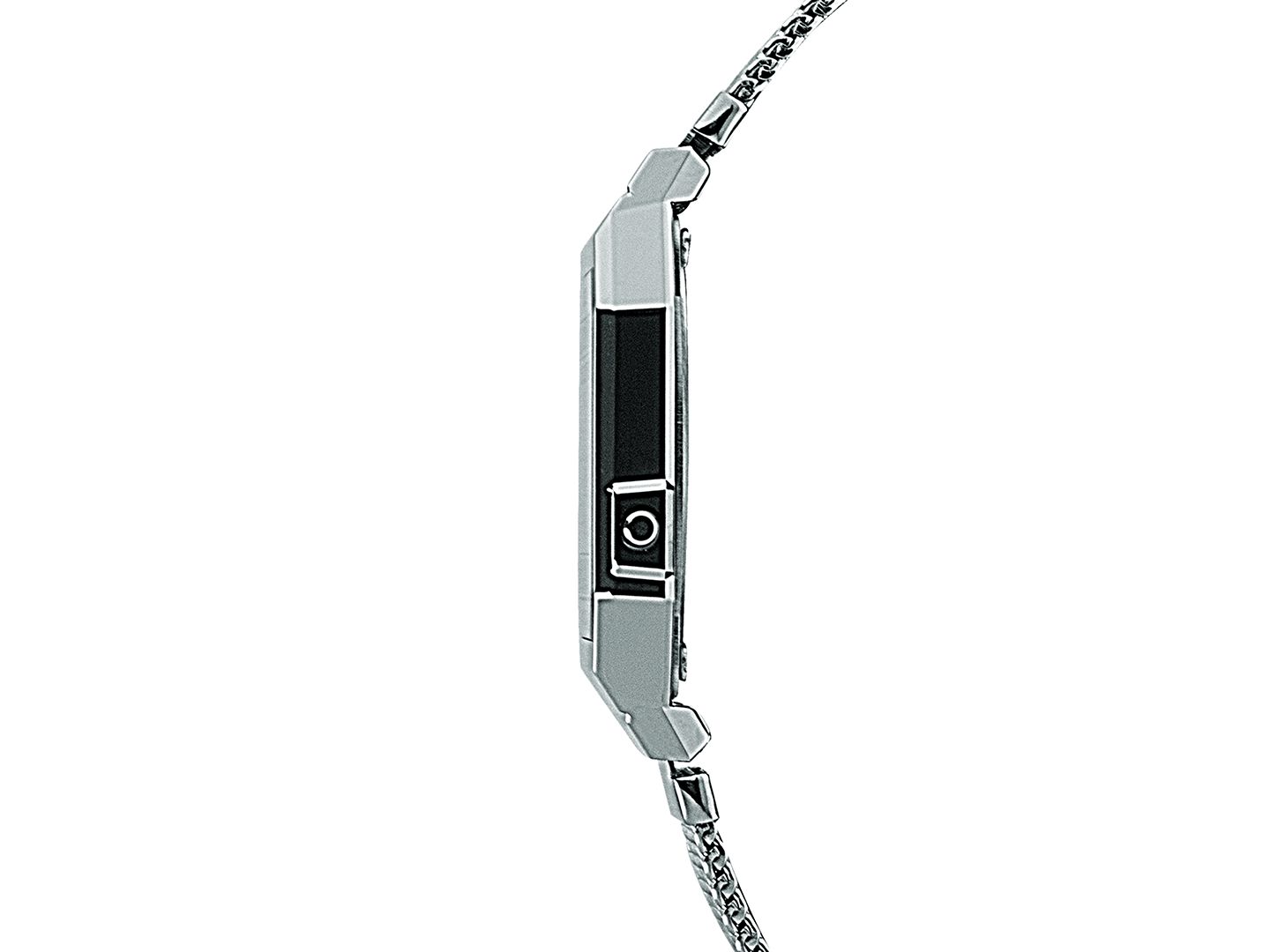 Часы Casio Unisex Digital Stainless Steel Mesh Bracelet Watch 35.5mm — фото 2