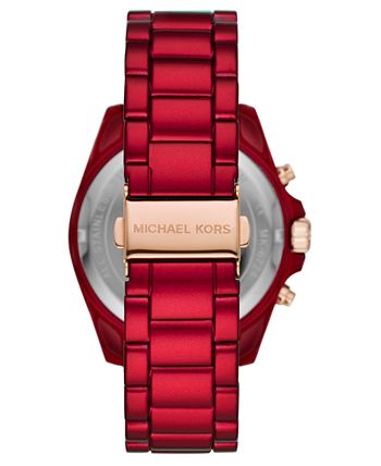 Macy's red michael kors watch cheap