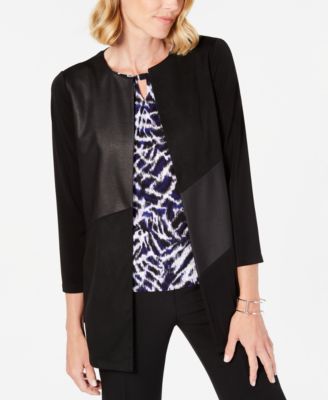 Kasper - Petite Mixed-Media Jacket